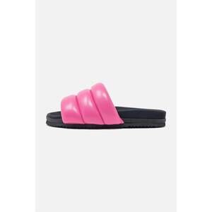 NEW ROAM women's puffy slide sandals in fuchsia